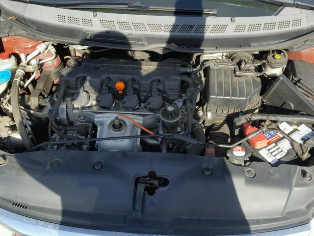 2HGFA16969H517493 - 2009 HONDA CIVIC EXL წითელი ფოტო 7