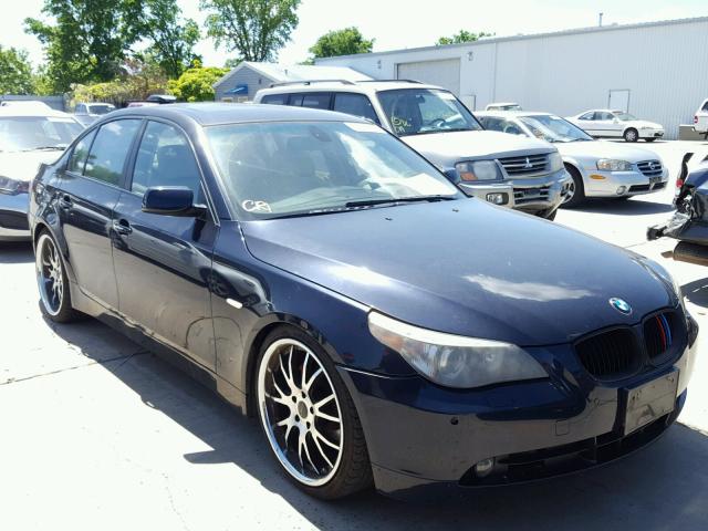 WBANB53507CP04225 - 2007 BMW 550 I BLUE photo 1