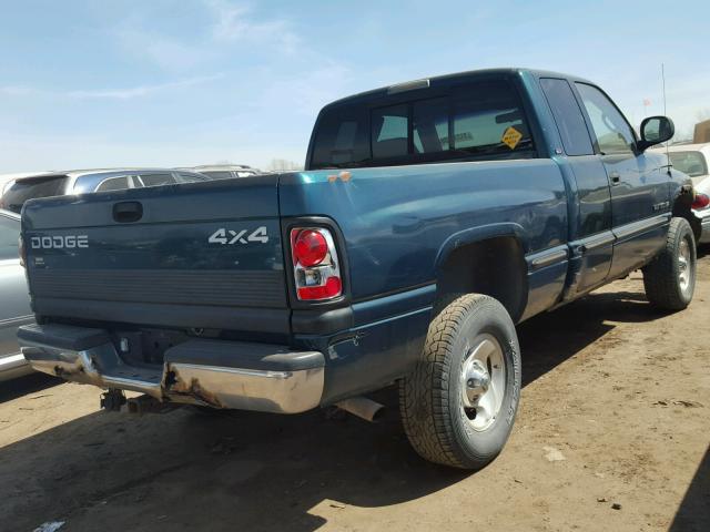 1B7HF13Y3XJ542044 - 1999 DODGE RAM 1500 GREEN photo 4