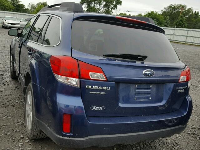 4S4BRBCC3A3362996 - 2010 SUBARU OUTBACK 2. BLUE photo 3