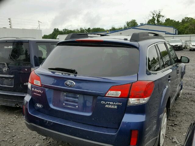 4S4BRBCC3A3362996 - 2010 SUBARU OUTBACK 2. BLUE photo 4