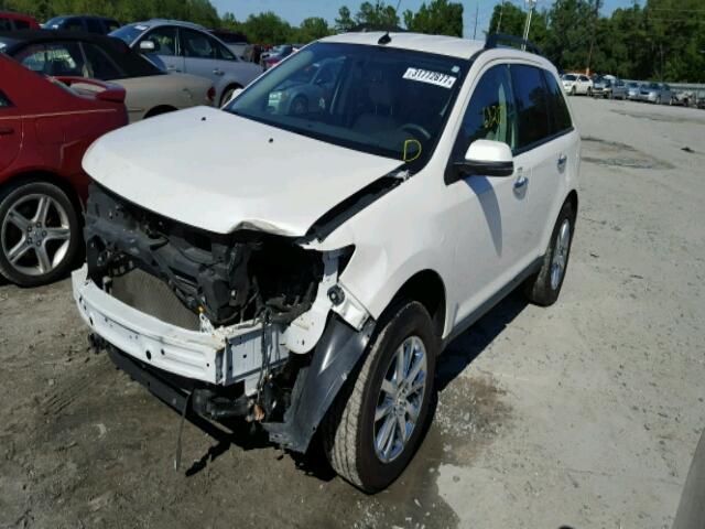 2FMDK4JC3DBC20843 - 2013 FORD EDGE WHITE photo 2