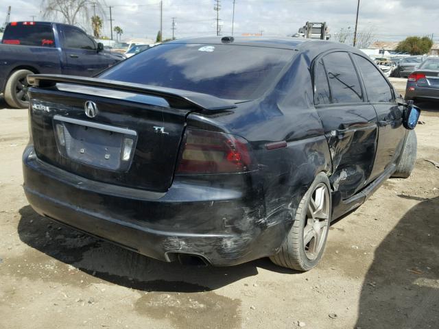 19UUA66278A043994 - 2008 ACURA TL BLACK photo 4