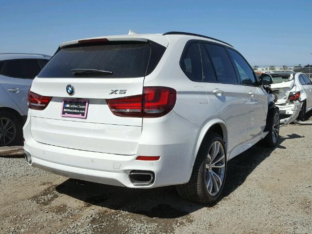 5UXKR2C53H0U18497 - 2017 BMW X5 WHITE photo 4