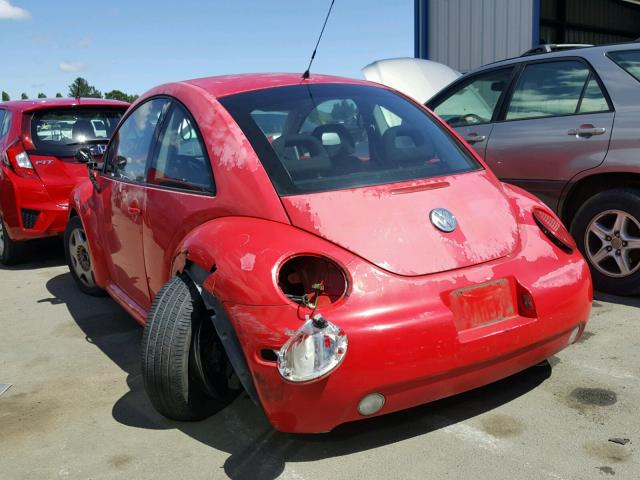 3VWBB61C6WM011201 - 1998 VOLKSWAGEN NEW BEETLE 红色 照片 3