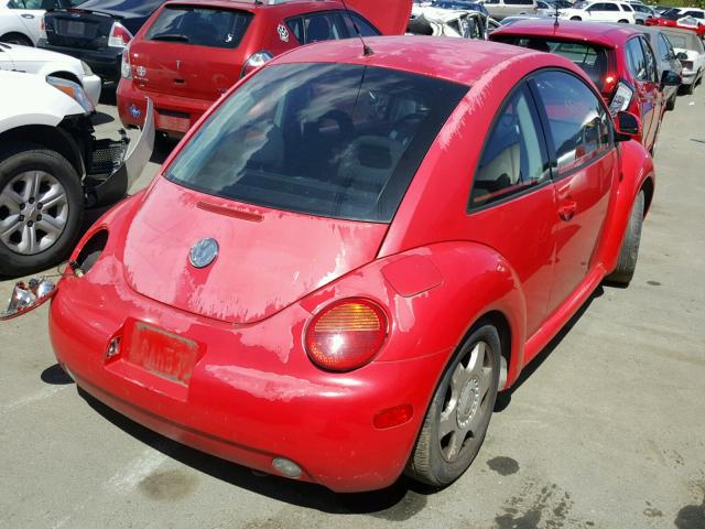 3VWBB61C6WM011201 - 1998 VOLKSWAGEN NEW BEETLE 红色 照片 4