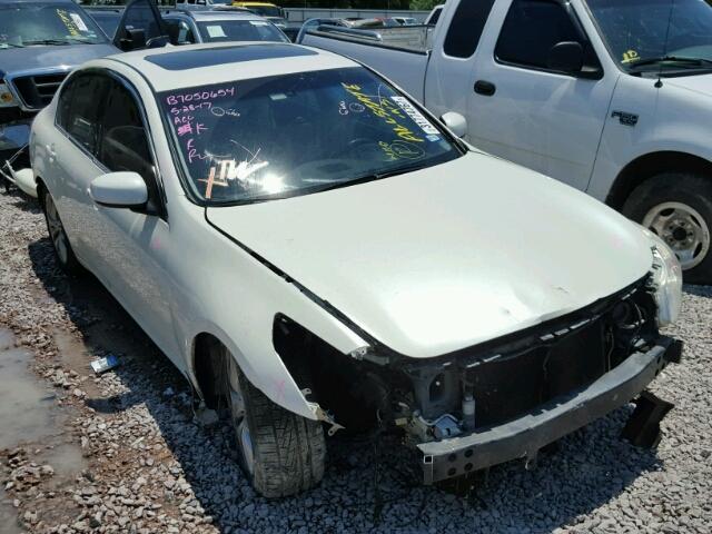 JNKBV61E97M712838 - 2007 INFINITI G35 WHITE photo 1