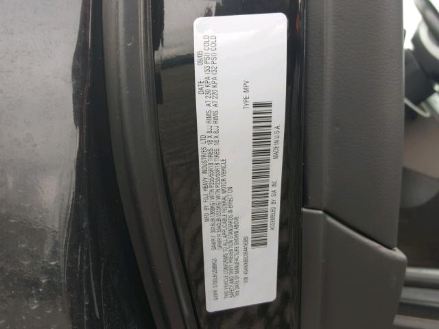 4S4WX85C064416389 - 2006 SUBARU B9 TRIBECA BLACK photo 10