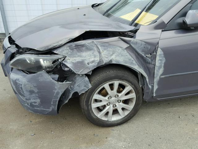 JM1BK32F171655942 - 2007 MAZDA 3 I GRAY photo 9