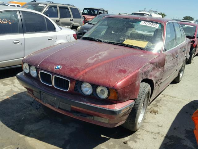 WBAHE6328SGF31025 - 1995 BMW 540 I AUTO BURGUNDY photo 2