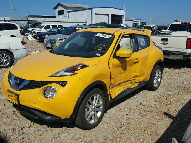 JN8AF5MR0FT503712 - 2015 NISSAN JUKE YELLOW photo 2