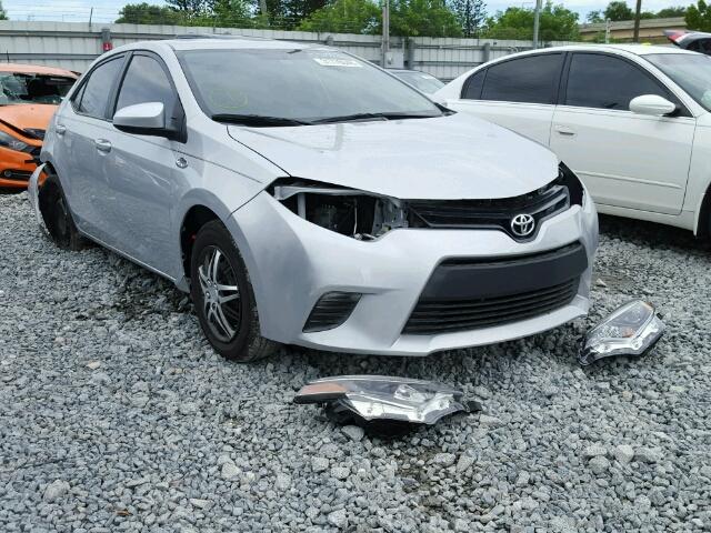 2T1BURHE7FC348233 - 2015 TOYOTA COROLLA L SILVER photo 1