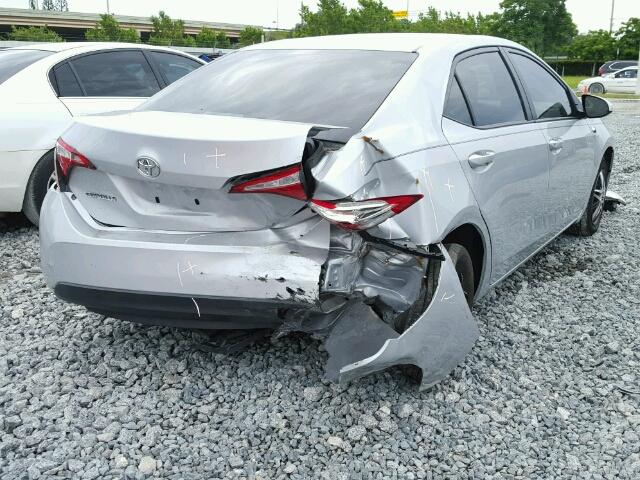 2T1BURHE7FC348233 - 2015 TOYOTA COROLLA L SILVER photo 4