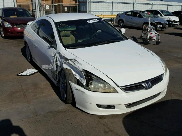 1HGCM72306A017886 - 2006 HONDA ACCORD LX WHITE photo 1