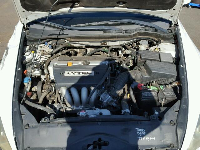 1HGCM72306A017886 - 2006 HONDA ACCORD LX WHITE photo 7