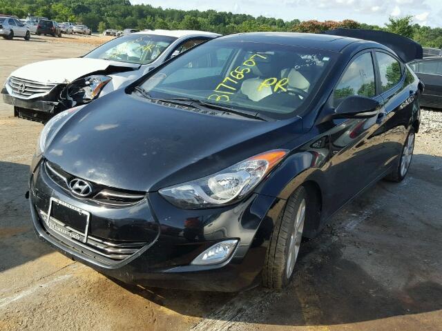 KMHDH4AE2CU188301 - 2012 HYUNDAI ELANTRA GL BLACK photo 2