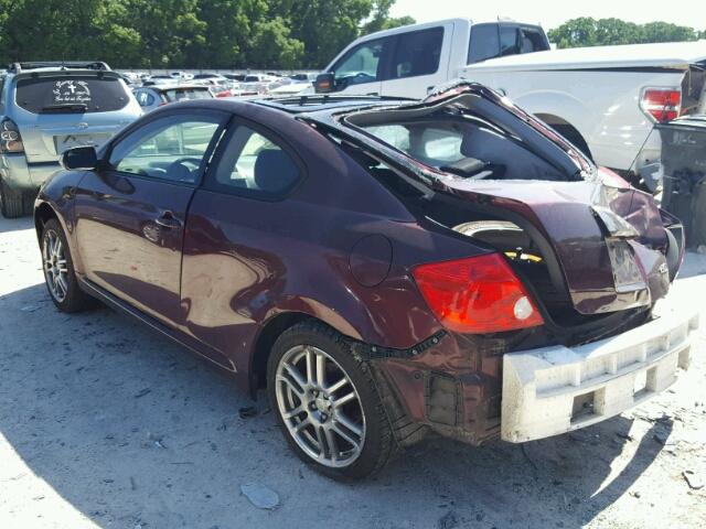 JTKDE167X70148186 - 2007 TOYOTA SCION TC 勃艮第红 照片 3