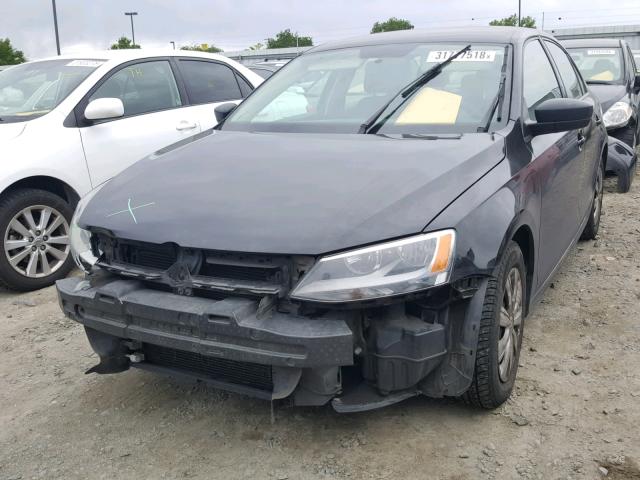 3VW2K7AJ1DM224980 - 2013 VOLKSWAGEN JETTA BASE 黑色 照片 2