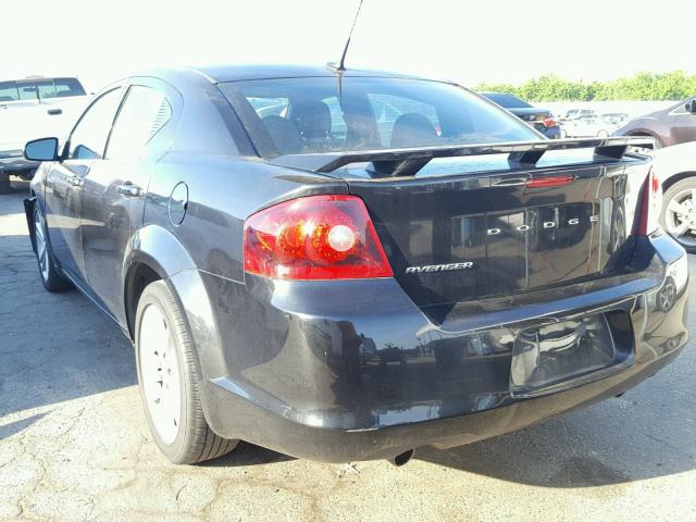 1B3BD1FG1BN507052 - 2011 DODGE AVENGER MA BLACK photo 3