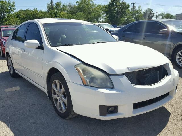 1N4BA41E07C802960 - 2007 NISSAN MAXIMA SE WHITE photo 1