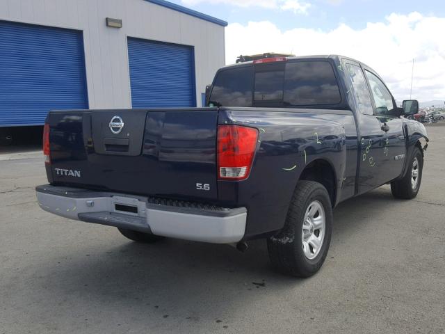 1N6AA06A46N528862 - 2006 NISSAN TITAN XE BLUE photo 4