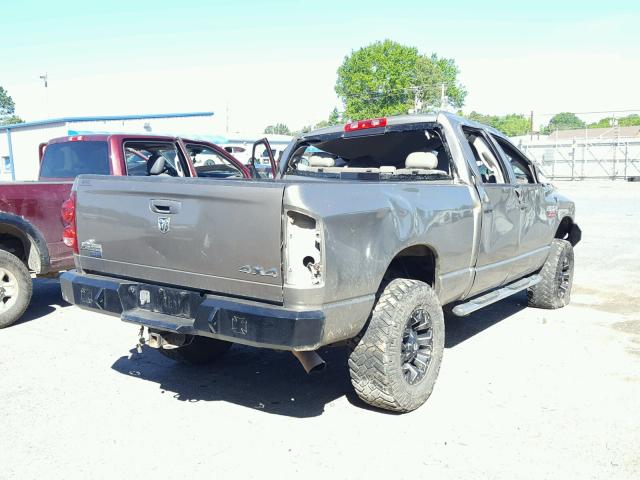 3D7KS28A88G195757 - 2008 DODGE RAM 2500 S GRAY photo 4