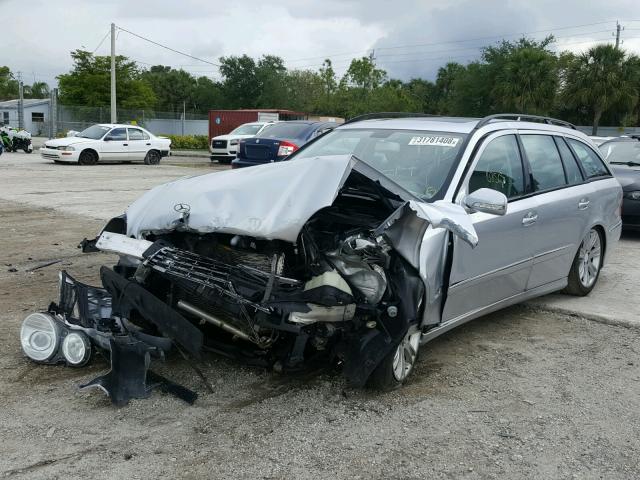 WDBUH87X69B364757 - 2009 MERCEDES-BENZ E 350 4MAT SILVER photo 2