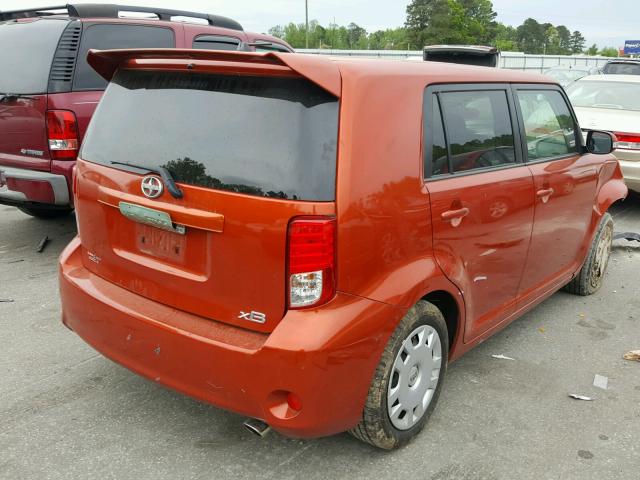 JTLZE4FE6CJ005662 - 2012 TOYOTA SCION XB ORANGE photo 4