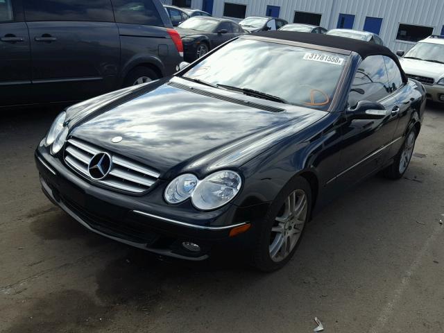 WDBTK56F09T104546 - 2009 MERCEDES-BENZ CLK 350 BLACK photo 2