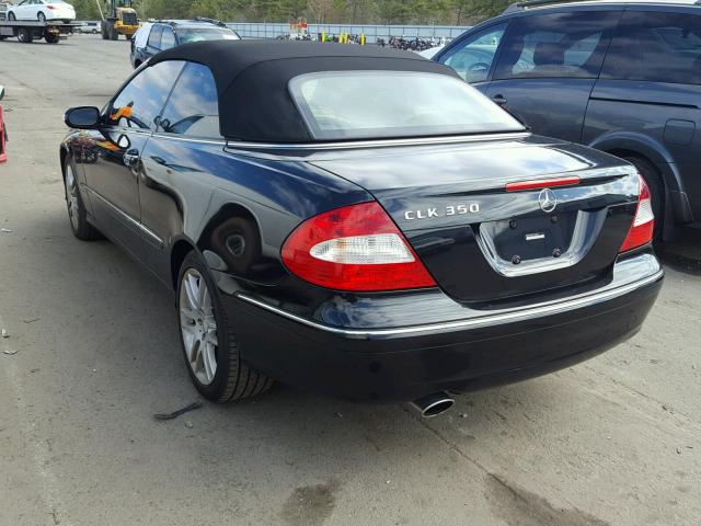 WDBTK56F09T104546 - 2009 MERCEDES-BENZ CLK 350 BLACK photo 3