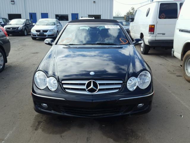 WDBTK56F09T104546 - 2009 MERCEDES-BENZ CLK 350 BLACK photo 9