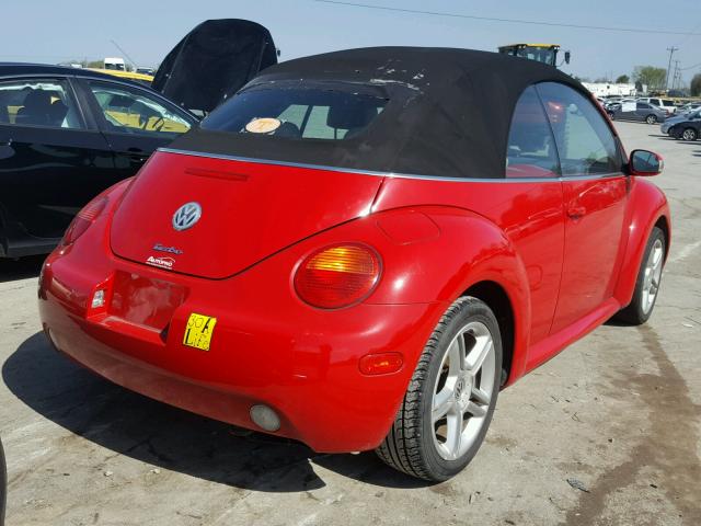 3VWCD31Y55M308659 - 2005 VOLKSWAGEN NEW BEETLE 红色 照片 4