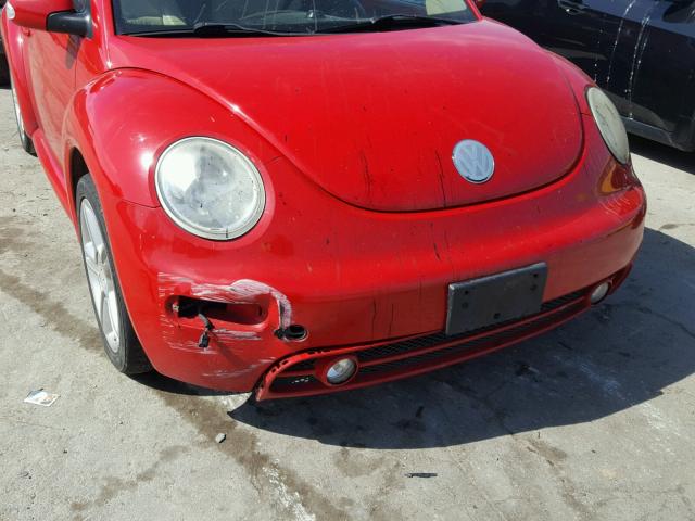 3VWCD31Y55M308659 - 2005 VOLKSWAGEN NEW BEETLE 红色 照片 9