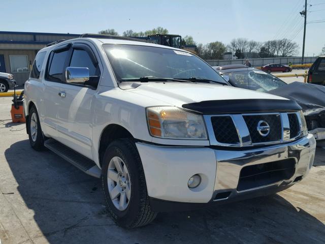 5N1AA08A34N709282 - 2004 NISSAN ARMADA SE WHITE photo 1