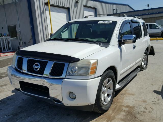 5N1AA08A34N709282 - 2004 NISSAN ARMADA SE WHITE photo 2