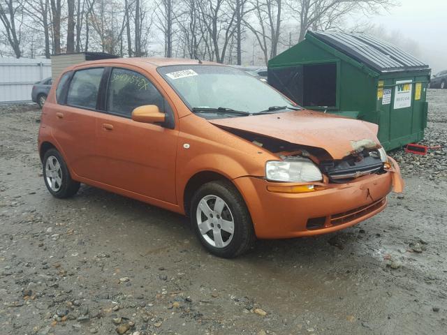 KL1TD66636B523212 - 2006 CHEVROLET AVEO BASE Turuncu fotoğraf 1