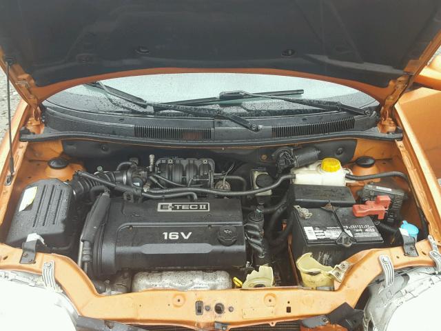 KL1TD66636B523212 - 2006 CHEVROLET AVEO BASE Turuncu fotoğraf 7