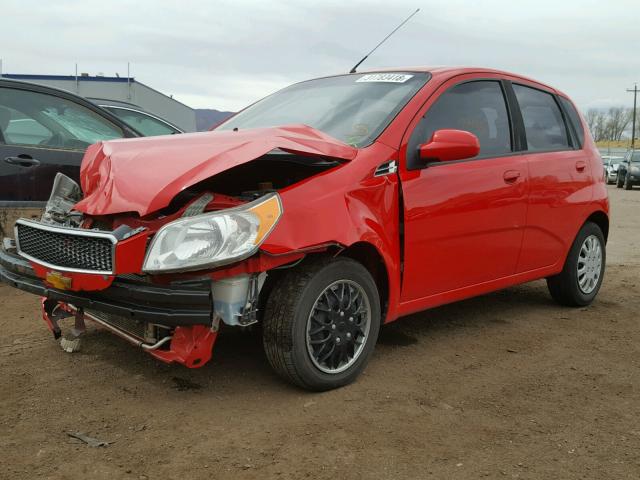 KL1TD6DEXBB150304 - 2011 CHEVROLET AVEO LS 红色 照片 2