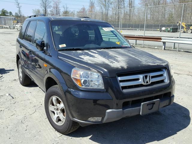 5FNYF18597B003966 - 2007 HONDA PILOT EXL BLACK photo 1