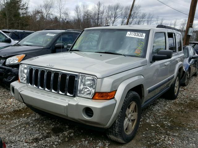 1J8HG48K37C689920 - 2007 JEEP COMMANDER SILVER photo 2