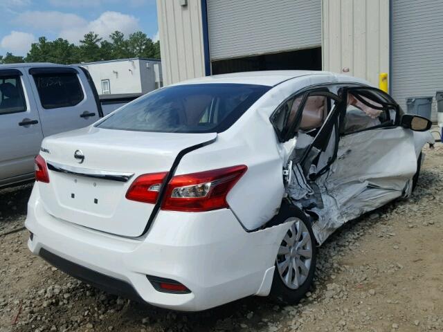 3N1AB7AP8HY234247 - 2017 NISSAN SENTRA WHITE photo 4