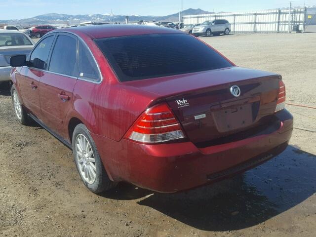 1MEHM43165G625485 - 2005 MERCURY MONTEGO PR 栗色 照片 3