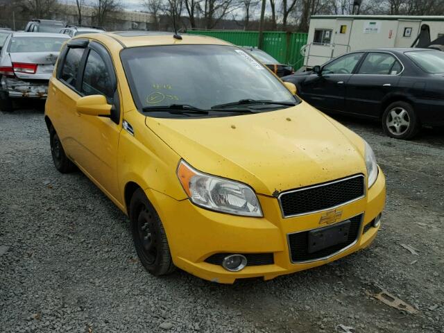 KL1TG66E19B404058 - 2009 CHEVROLET AVEO LT YELLOW photo 1