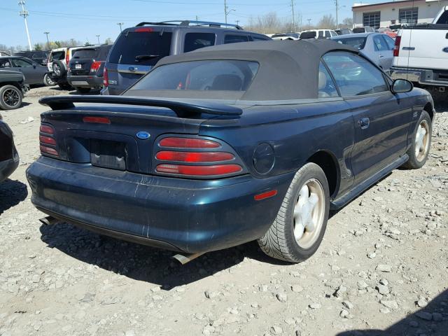 1FALP45T9RF110709 - 1994 FORD MUSTANG GT TURQUOISE photo 4