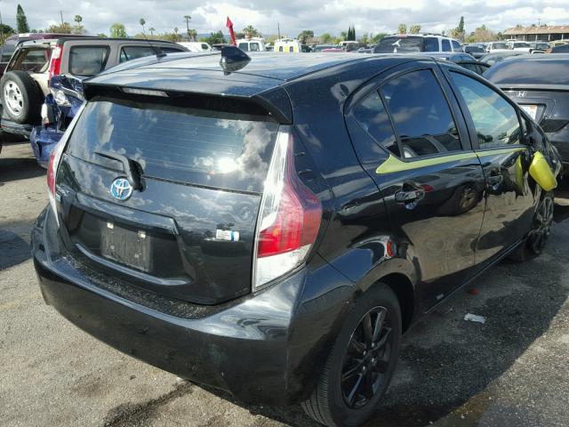 JTDKDTB32G1121378 - 2016 TOYOTA PRIUS C BLACK photo 4