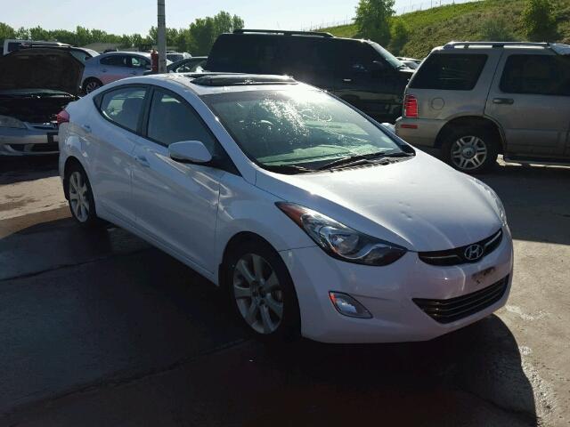 5NPDH4AE1DH237407 - 2013 HYUNDAI ELANTRA GL WHITE photo 1