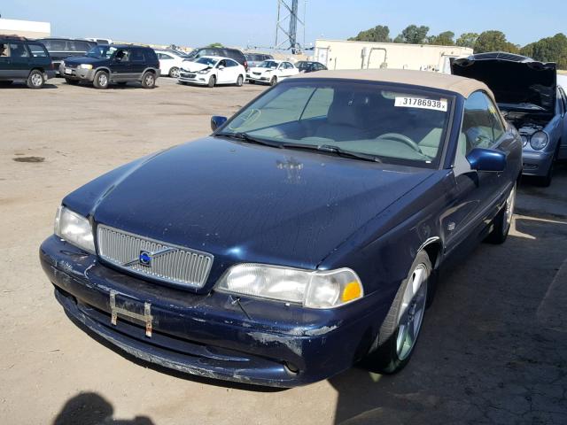 YV1NC53D41J020539 - 2001 VOLVO C70 TURBO BLUE photo 2