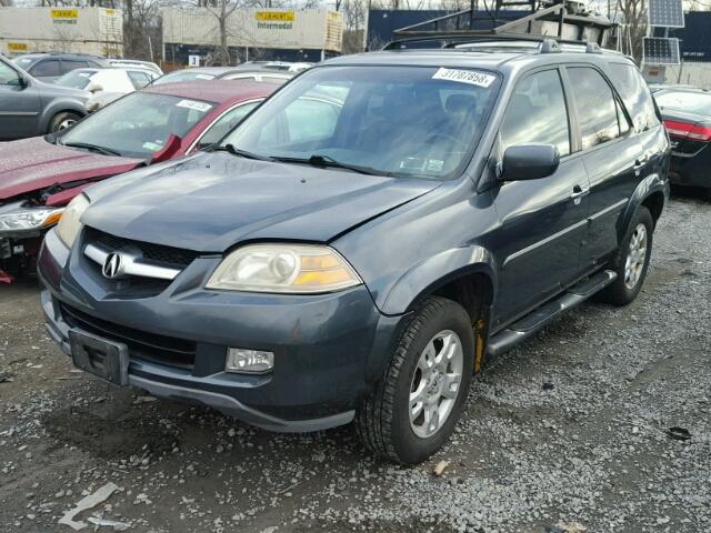 2HNYD18984H520832 - 2004 ACURA MDX TOURIN BLUE photo 2