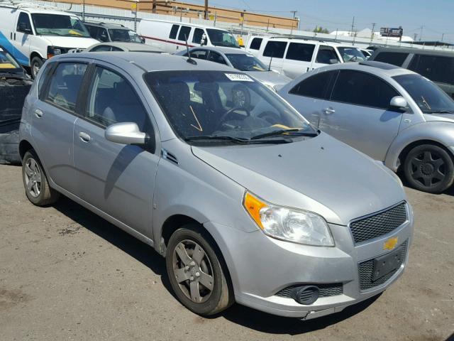 KL1TD66E79B315703 - 2009 CHEVROLET AVEO LS SILVER photo 1