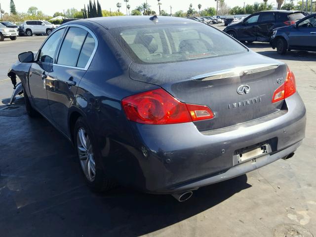 JN1CV6AP8BM304916 - 2011 INFINITI G37 BASE GRAY photo 3